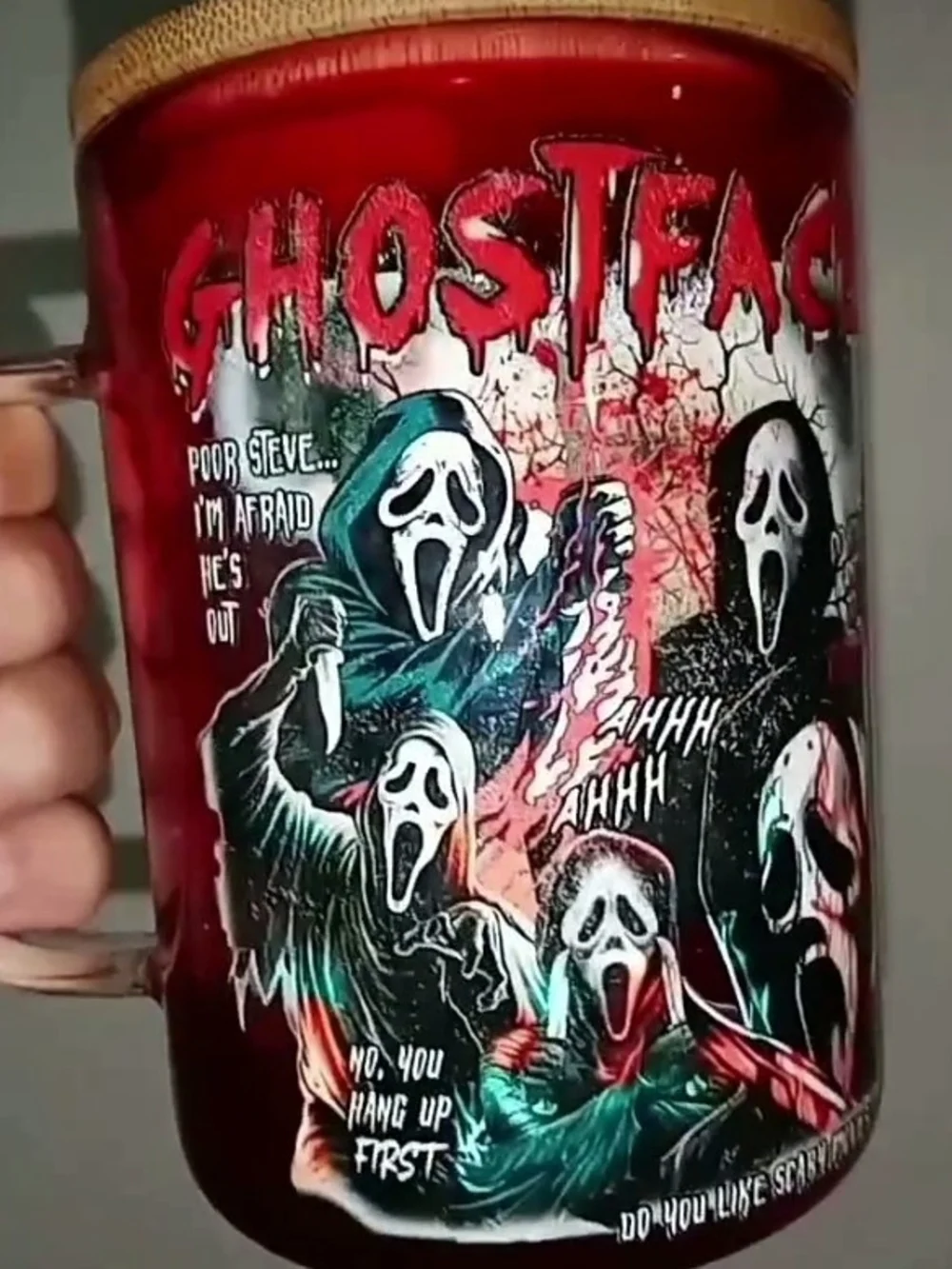 Ghostface Scream Graphic Mug